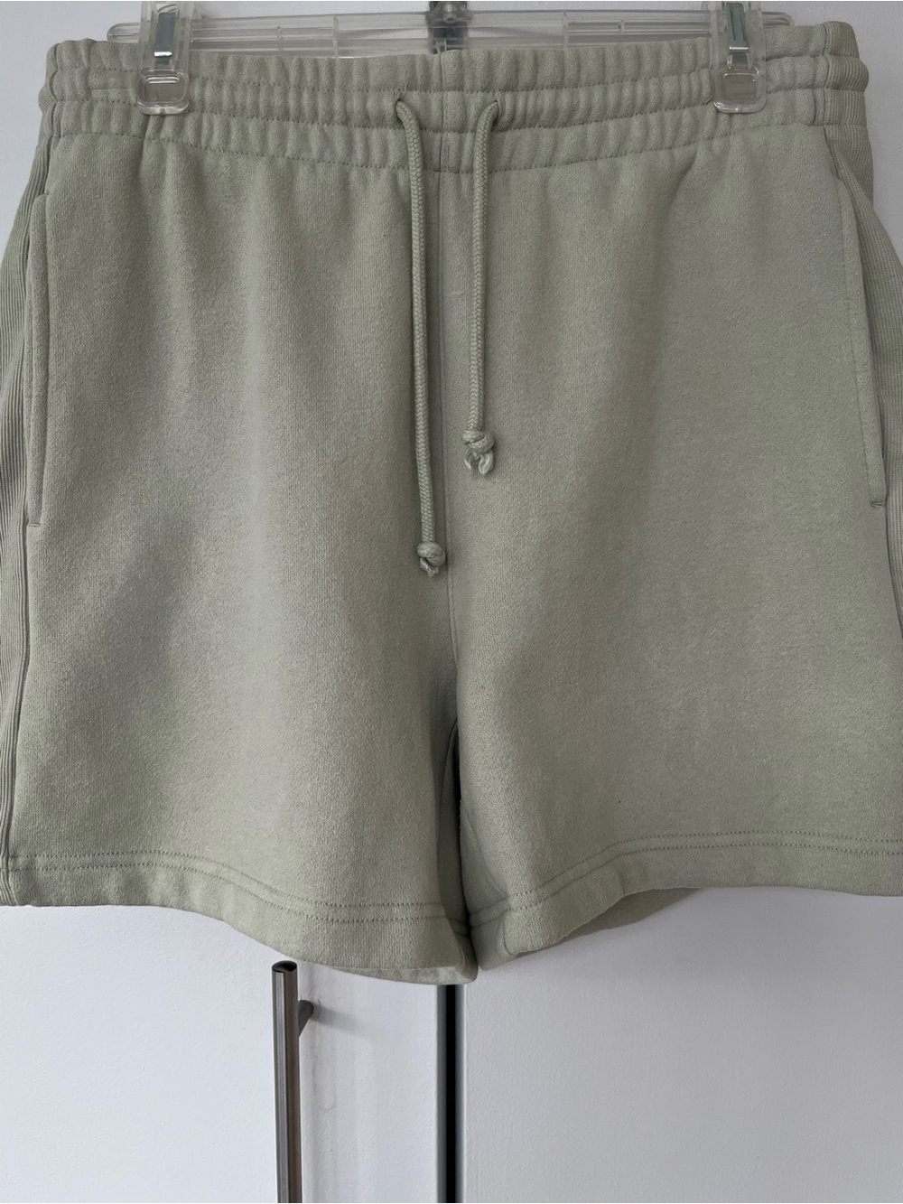 TNA Sage Green Drawstring Cozy Boyfriend Shorts Size M